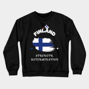 Finnish Pride, Strength Determination Crewneck Sweatshirt